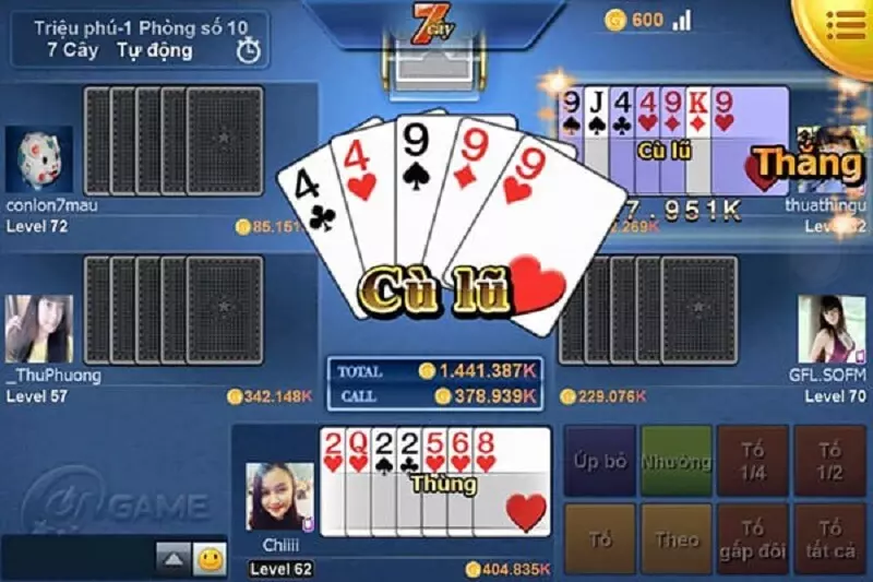 Xì tố 68 game bài
